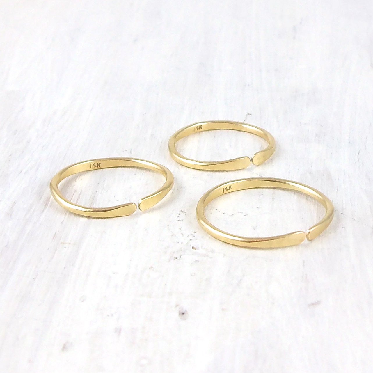 EPIC | 14K open ring | a simple and delicate forged open ring in 14k yellow or rose gold; white gold upon request | #failjewelry
