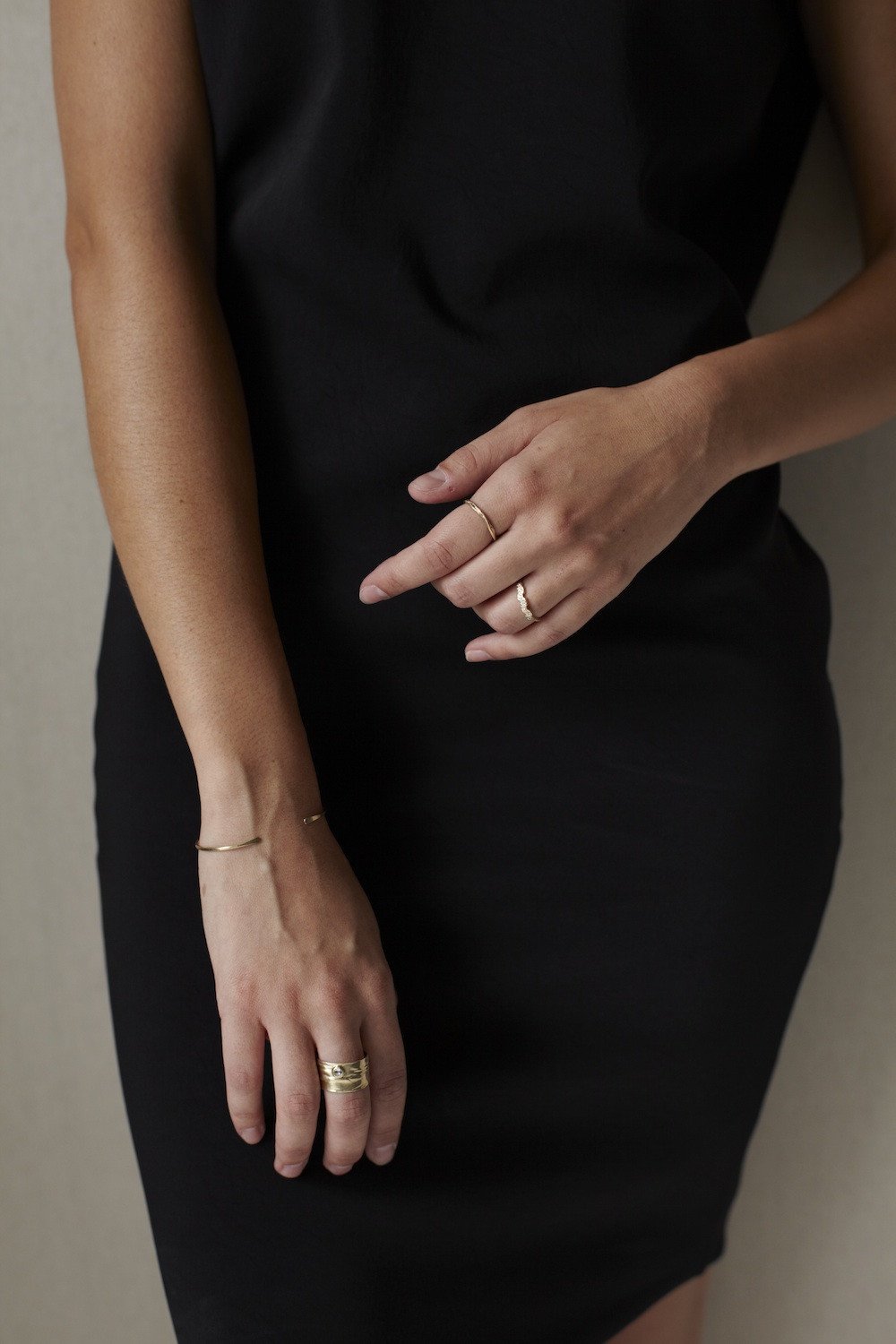 EPIC | 14K thin cuff | a simple forged cuff in 14K yellow or rose gold; 14K white gold upon request | #failjewelry