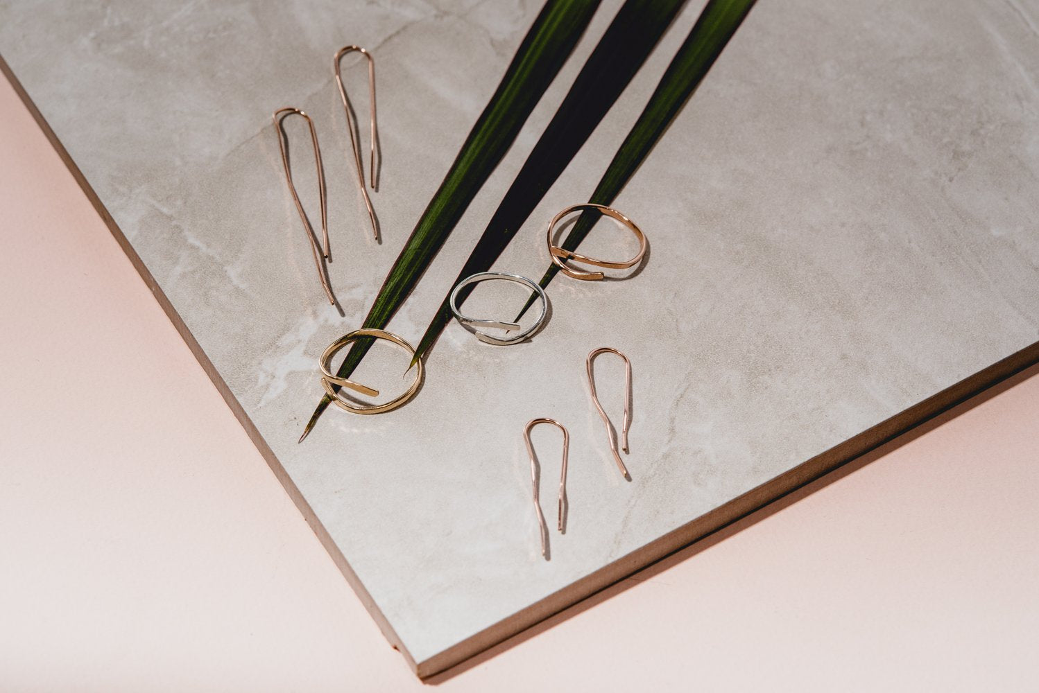 | thin wave ring | minimal with a flowing, graceful style, the Thin Wave ring is perfect for stacking but also stands on its own; forged by hand, this ring features a curved opening, allowing for slight adjustment to fit the desired finger | available in 14K yellow or rose gold-fill, or sterling silver | #failjewelry