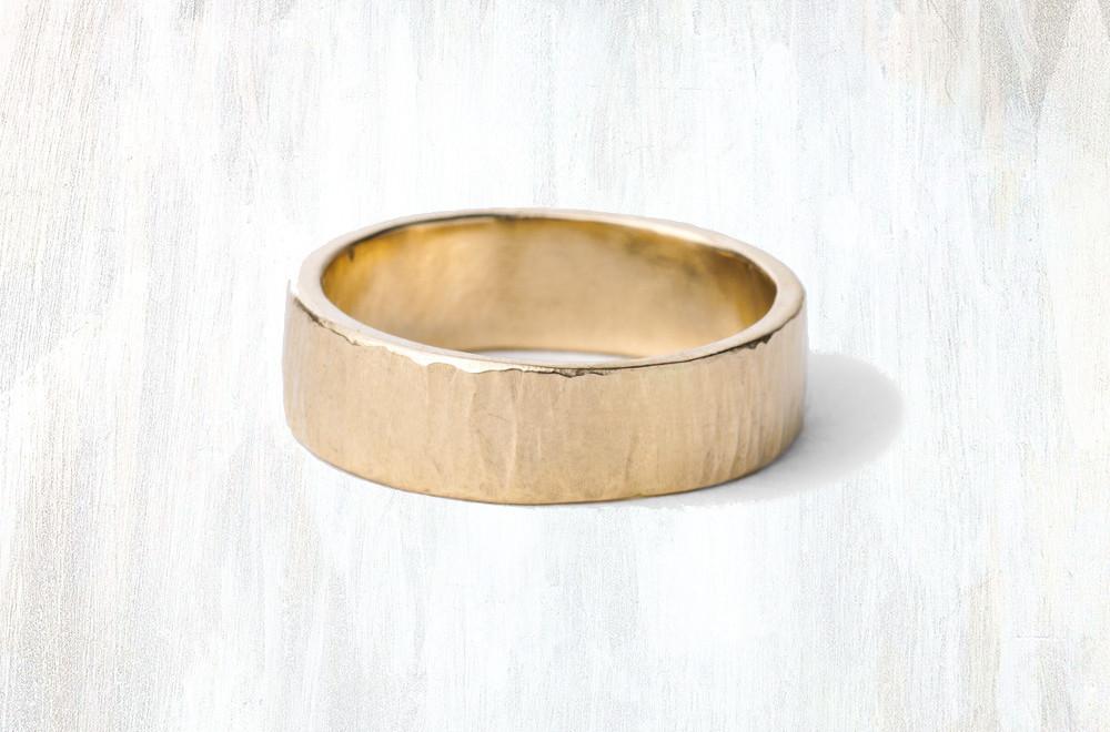 EPIC | wide lines band | a simple narrow textured ring in 14K gold, available in three widths | #failjewelry