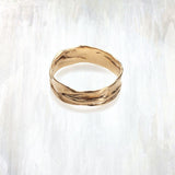 EPIC | drift band | a lightweight organic band in 14K yellow or rose gold | white gold upon request | #failjewelry