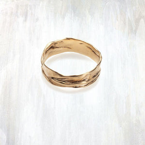 EPIC | drift band | a lightweight organic band in 14K yellow or rose gold | white gold upon request | #failjewelry