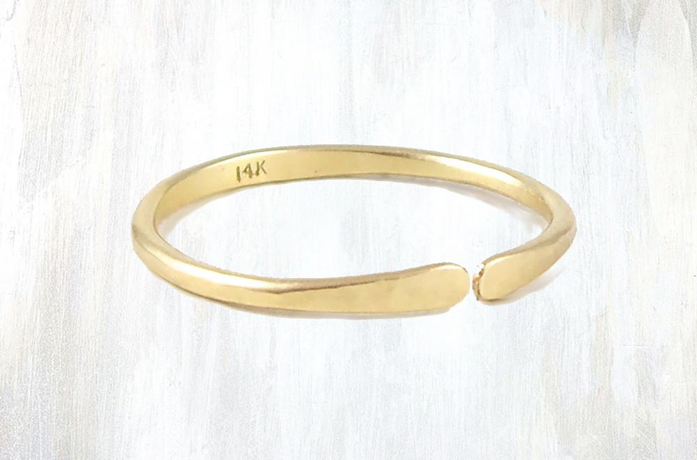EPIC | 14K open ring | a simple and delicate forged open ring in 14K yellow or rose gold; white gold upon request | #failjewelry