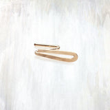 EPIC | 14K rail stud | a comfortable single stud perfect for the little-thought-of second or third hole | available in 14K yellow or rose gold; white gold upon request | #failjewelry 