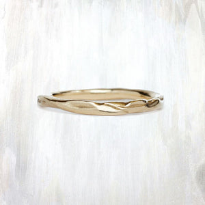 EPIC | slip band | a thin and organic gold ring | available in 14K yellow or rose gold; white gold upon request | #failjewelry