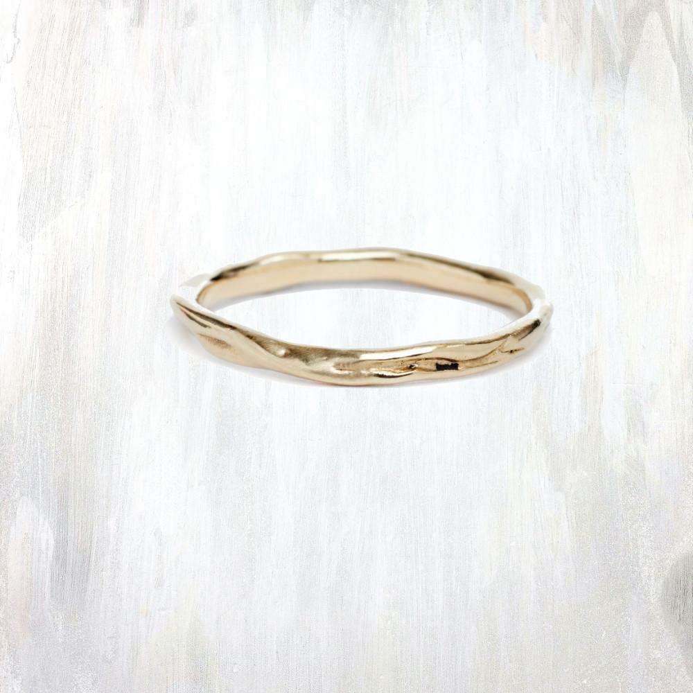 EPIC | slip band | a thin and organic gold ring | available in 14K yellow or rose gold; white gold upon request | #failjewelry